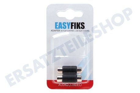 Easyfiks  Cinch Adapter 2x Contra RCA Female - 2x Contra RCA Female