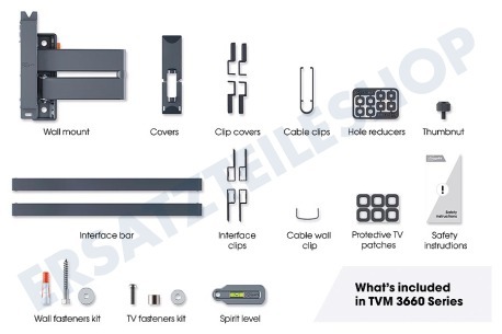 Vogel's  TVM3665 Schwenkbare OLED TV-Halterung 40 - 77 Zoll