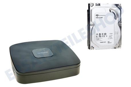 Dahua  NVR4104 4-Kanal-Netzwerk-Videorecorder mit Festplatte 2TB SATA