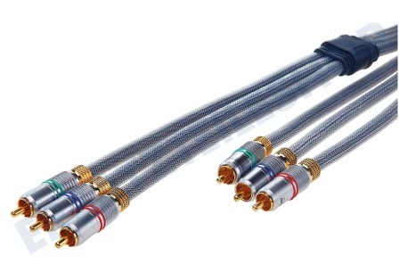 Hirschmann  Cinch-Anschlusskabel Component Kabel, 3x Cinch RCA Male - 3x Cinch RCA Male