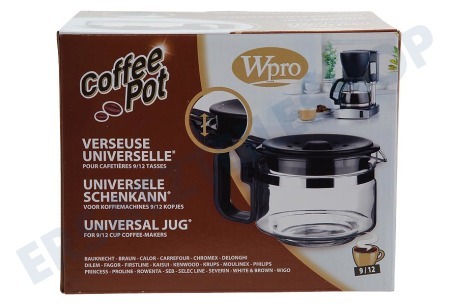 WPRO  UCF200 Kaffeekanne 9-12 Tassen -schwarz-