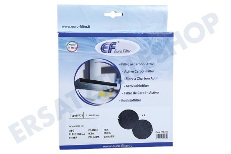 Eurofilter Abzugshaube Filter Kohlefilter EFF75
