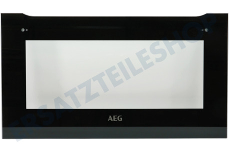 AEG Ofen-Mikrowelle Türglas außen