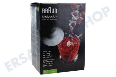 Braun Küchenmaschine MQ40 Küchenmaschinen-Aufsatz MQ40 Multifunktionaler Aufsatz  / Eis Crusher, Weiß