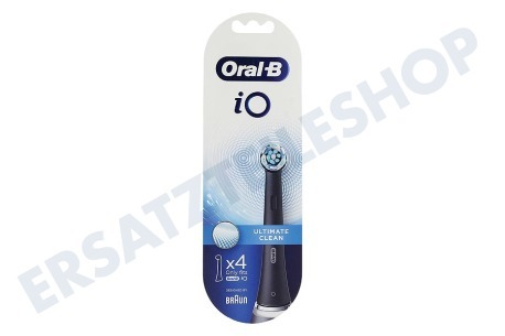 OralB  iO Ultimate Clean Schwarz, 4 Stück