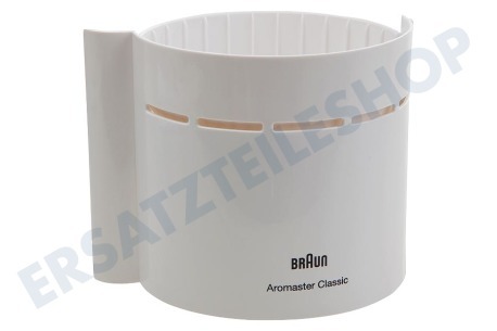 Braun Kaffeemaschine Filtereinsatz Schwenkfilter Weiß