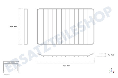 Atag Ofen-Mikrowelle Gitter Metall