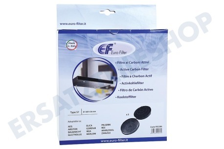 Eurofilter Abzugshaube Filter Kohlefilter mit Anti-Geruch