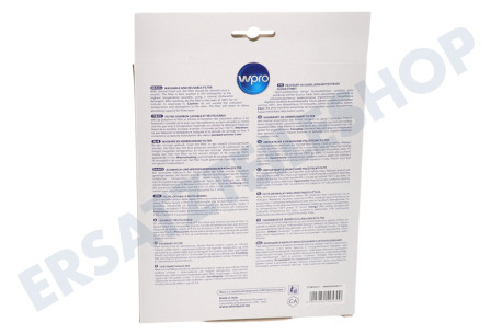 Whirlpool Abzugshaube DO20 Filter Kohlenfilter 220x180x20mm