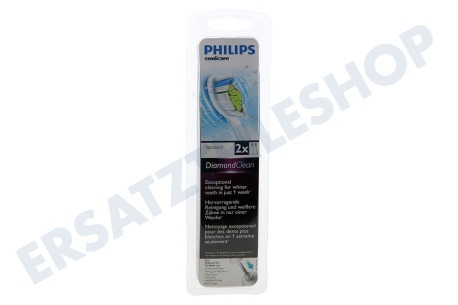 Philips  HX6062/07 Zahnbürsten-Set DiamondClean Standard-Aufsteckbürsten, 2 Stück