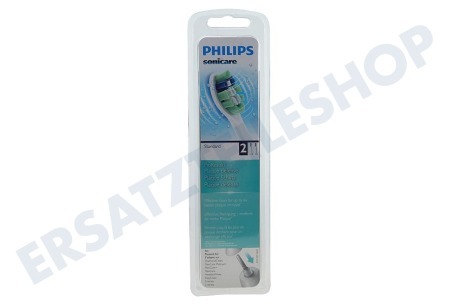 Philips Zahnbürste HX9022/07 ProResults Plaque Control Standard-Aufsteckbürsten, 2 Sütck
