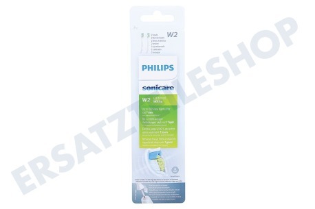 Philips  HX6062/10 Zahnbürsten-Set W2 Optimal White Aufsteckbürsten, 2 Stück