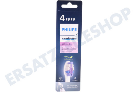 Philips  HX6054/10 S2 Sensitive, 4 Bürstenköpfe