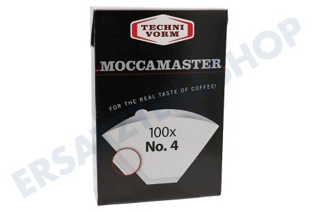 Moccamaster  85022 Filter Kaffeefilter N0.4, 100 Stück