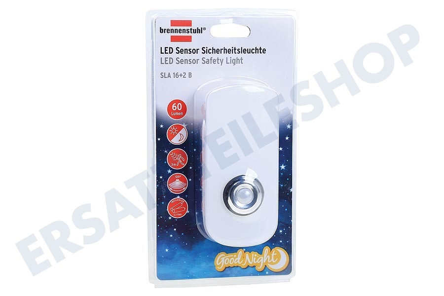 Brennenstuhl SLA16+2B LED Nachtlampe mit
