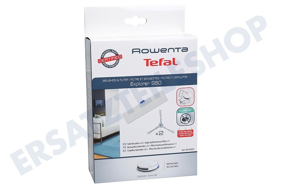 Ersatz-Seitenbürsten Für Explorer 60 Staubsauger - 26 Stück Set ZR740003