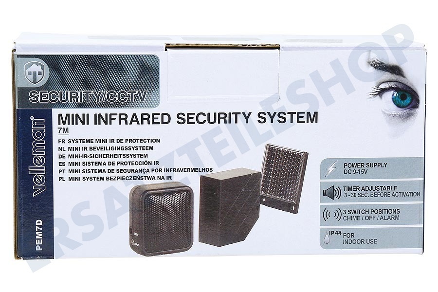 Velleman PEM7D Mini Infrared Security System 