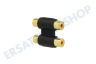 Easyfiks  Cinch Adapter 2x Contra RCA Female - 2x Contra RCA Female