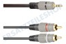 Klinken 3,5 mm Stereo-Stecker - 2x RCA Cinch-Stecker, 1,5 Meter