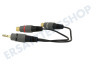 Easyfiks  Klinken-Adapter-Kabel 3,5 mm Stecker - 2x Cinch Contra RCA Buchse
