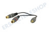 Easyfiks  Klinken-Adapter-Kabel 3,5 mm Stecker - 2x Cinch Contra RCA Buchse