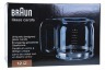 Braun Kaffeemaschine Kaffeekanne Schwarz, Glas